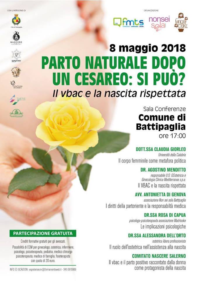 Convegno Battipaglia Parto naturale dopo il cesareo