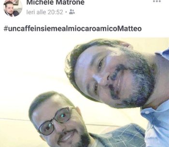 Selfie Michele Matrone--Matteo Salvini