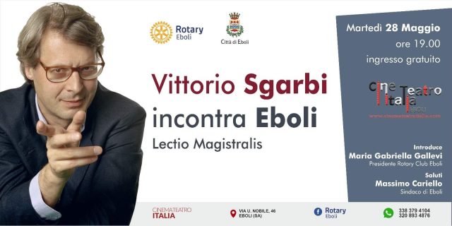 Vittorio Sgarbi a Eboli
