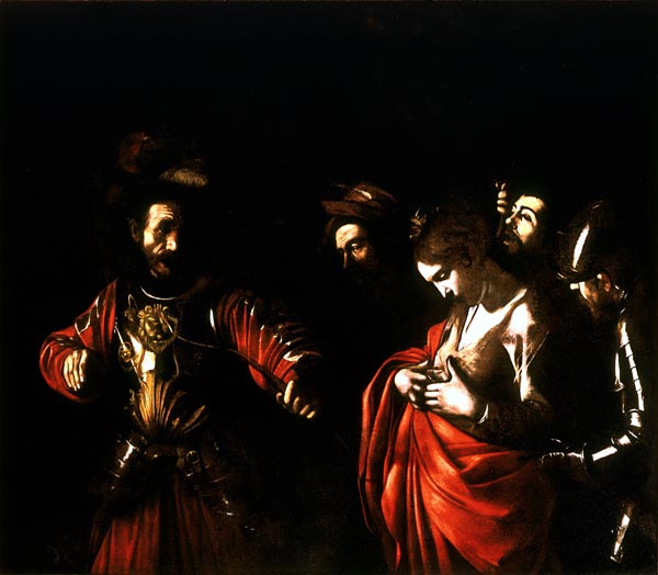  Il Martirio di Sant'Orsola confitta dal Tiranno. 1610 ante restauro