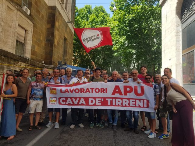 Vertenza APU incontro al MISE presidio lavoratori