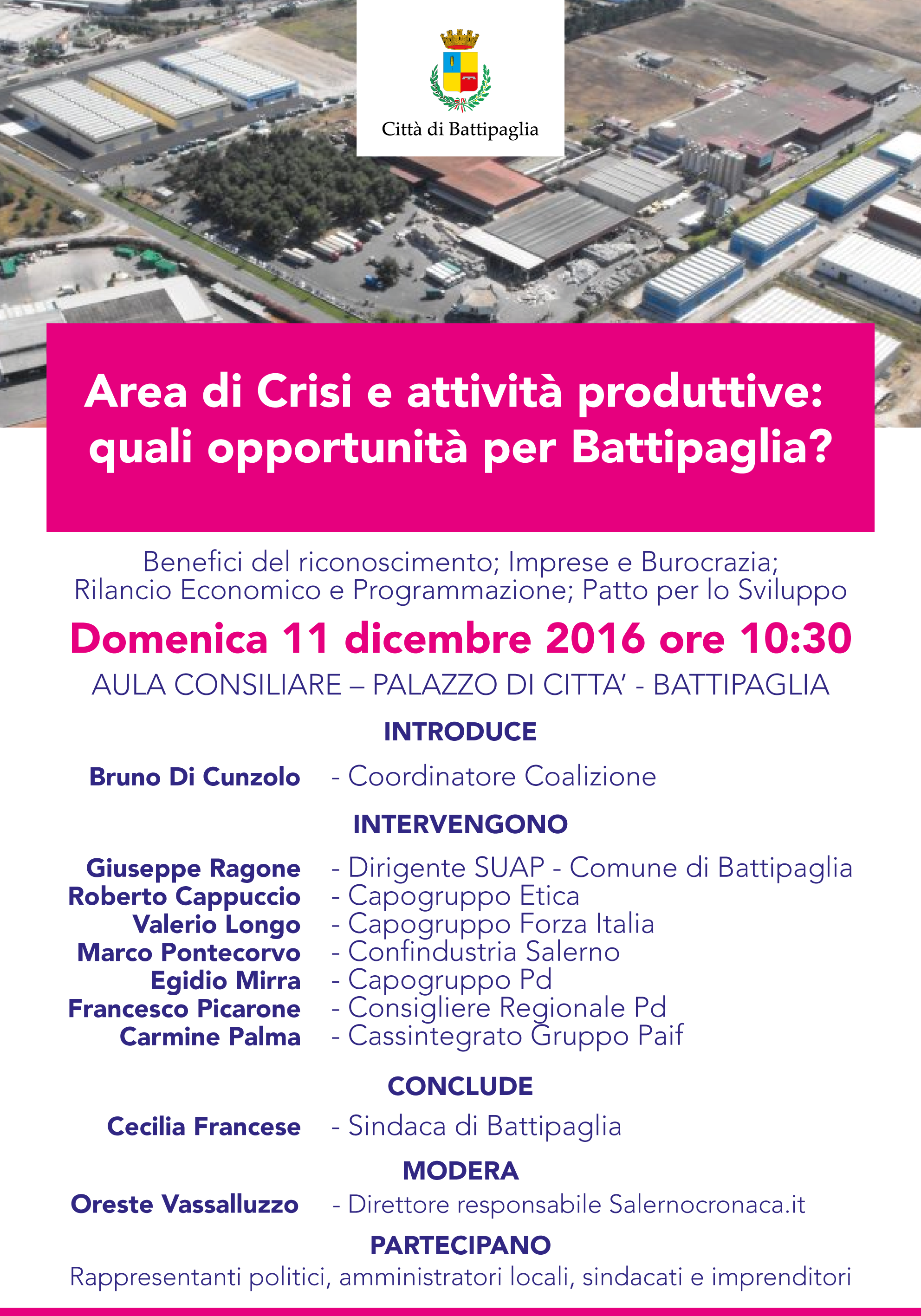 Battipaglia-area di crisi-Convegno Battipaglia