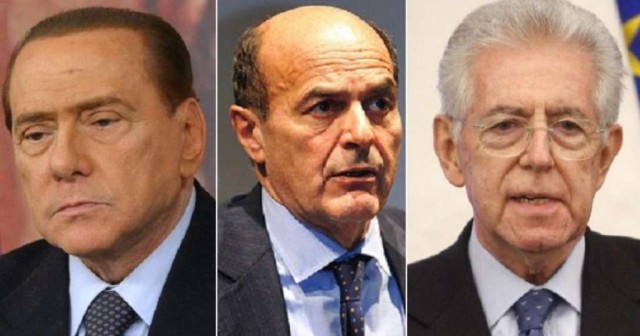 BERLUSCONI-BERSANI-MONTI.