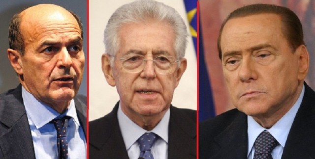 Bersani-Monti-Berlusconi