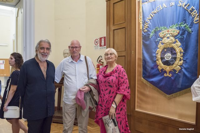 Vito Mercurio con Giuseppina Pecoraro Mostra di pittura Salerno