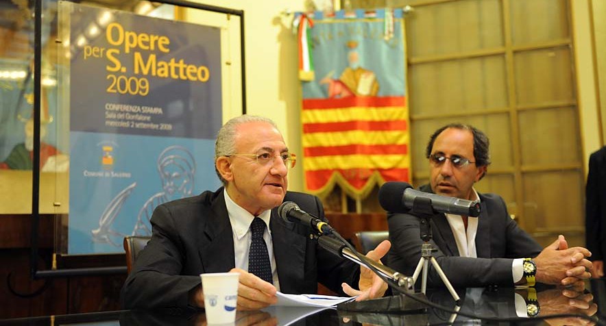 Vincenzo De Luca: Presentazione Lavori per S. Matteo