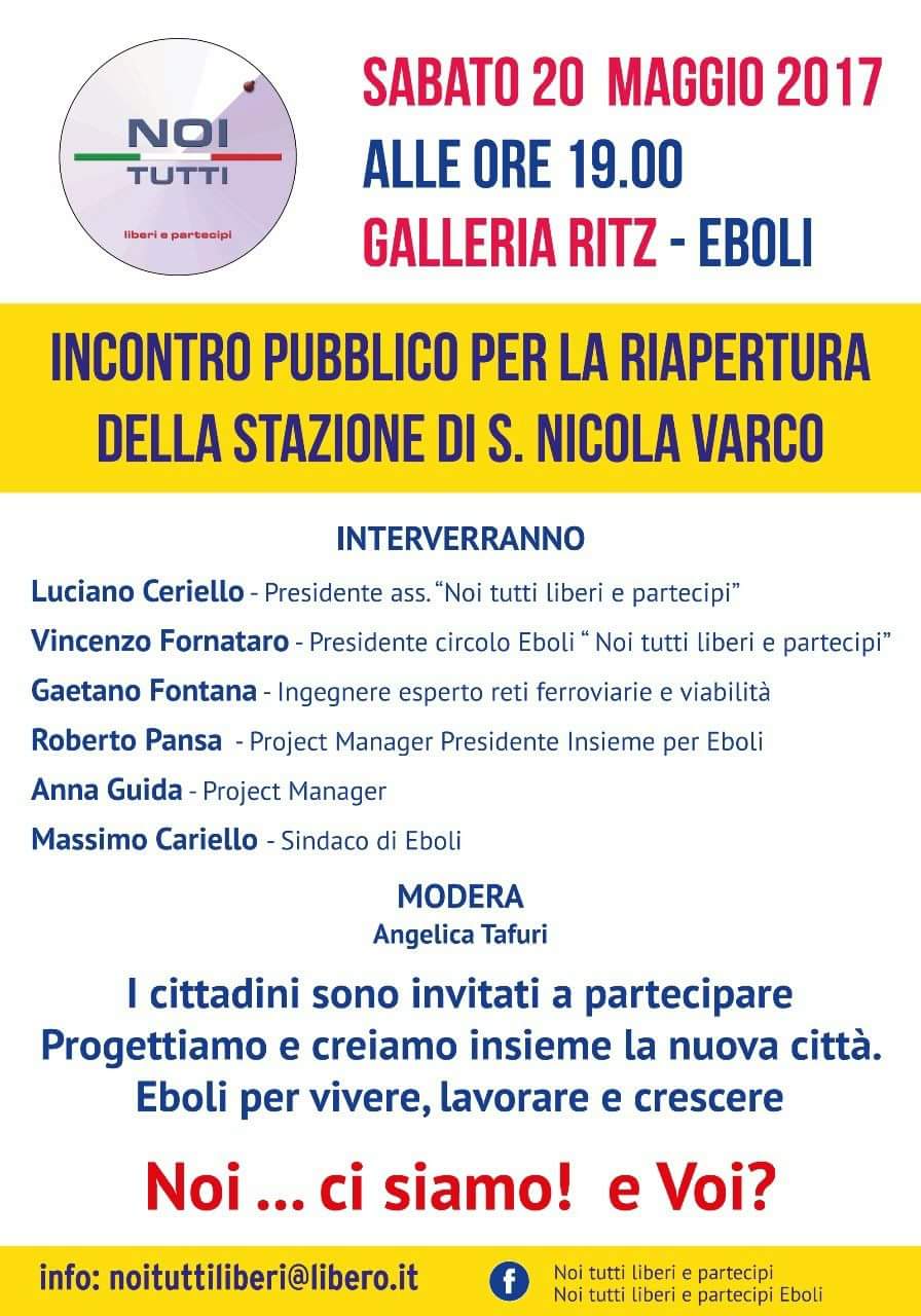 Convegno-Stazione-san Nicola Varco-Eboli