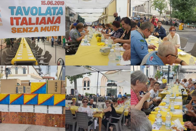 Tavolata senza muri Battipaglia 2019