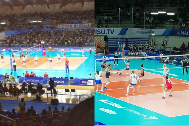 Universiadi 2019 Palasele Volley Masc e Femm Medaglie Oro e Argento