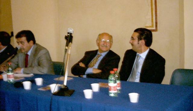 Fausto Corace tra Nicola Parisi e Alfredo D'Attore