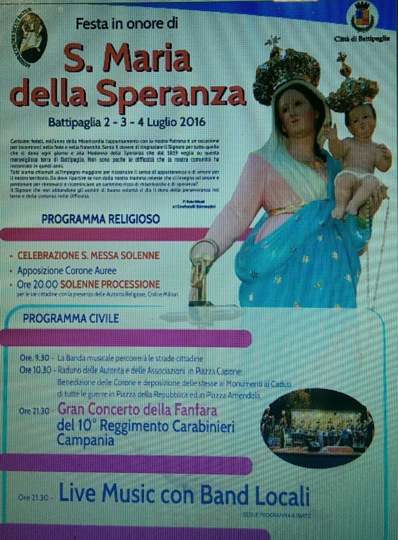 Festa della Speranza 2016-Battipaglia