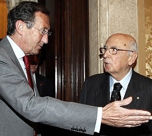 Fini da Napolitano al Quirinale