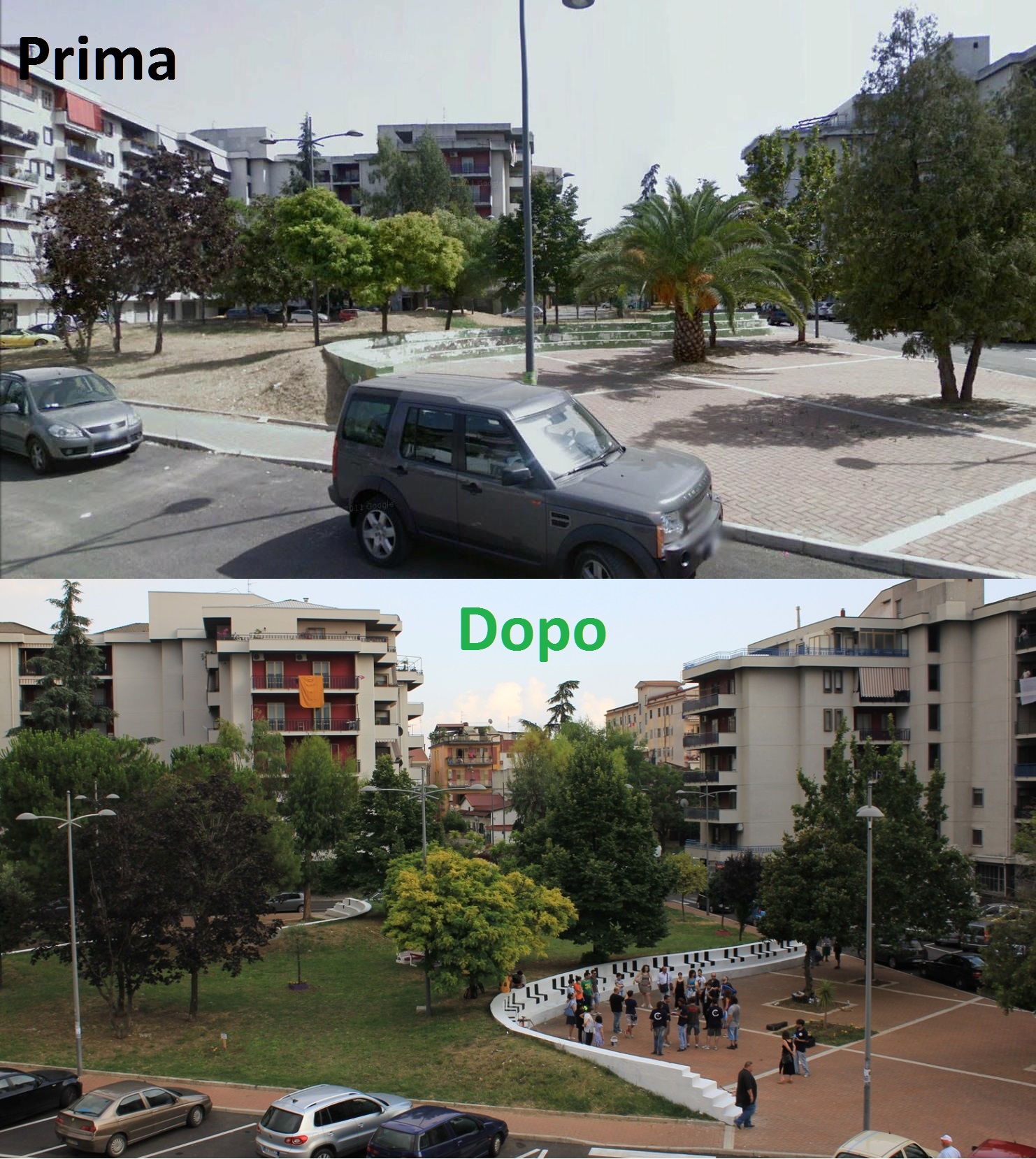 Foto Piazza De Vita-prima e dopo