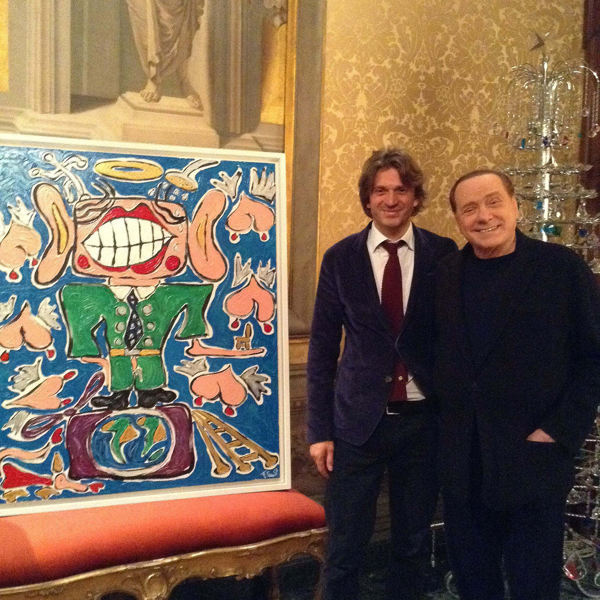 Francesco Cuomo con Silvio Berlusconi