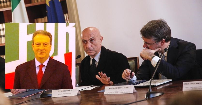 Franco Cardiello-Marco Minniti-Raffaele Cantone