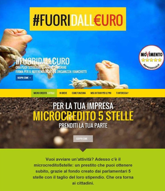 Fuori dall'euro-M5S