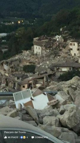 Terremoto Lazio 2016- Pescara del Tronto