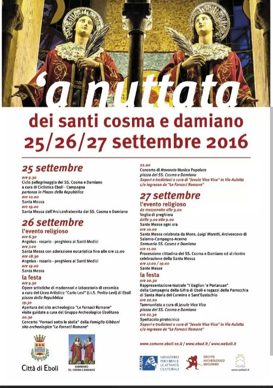 Ss Cosma e Damiano2016-Festa-programma