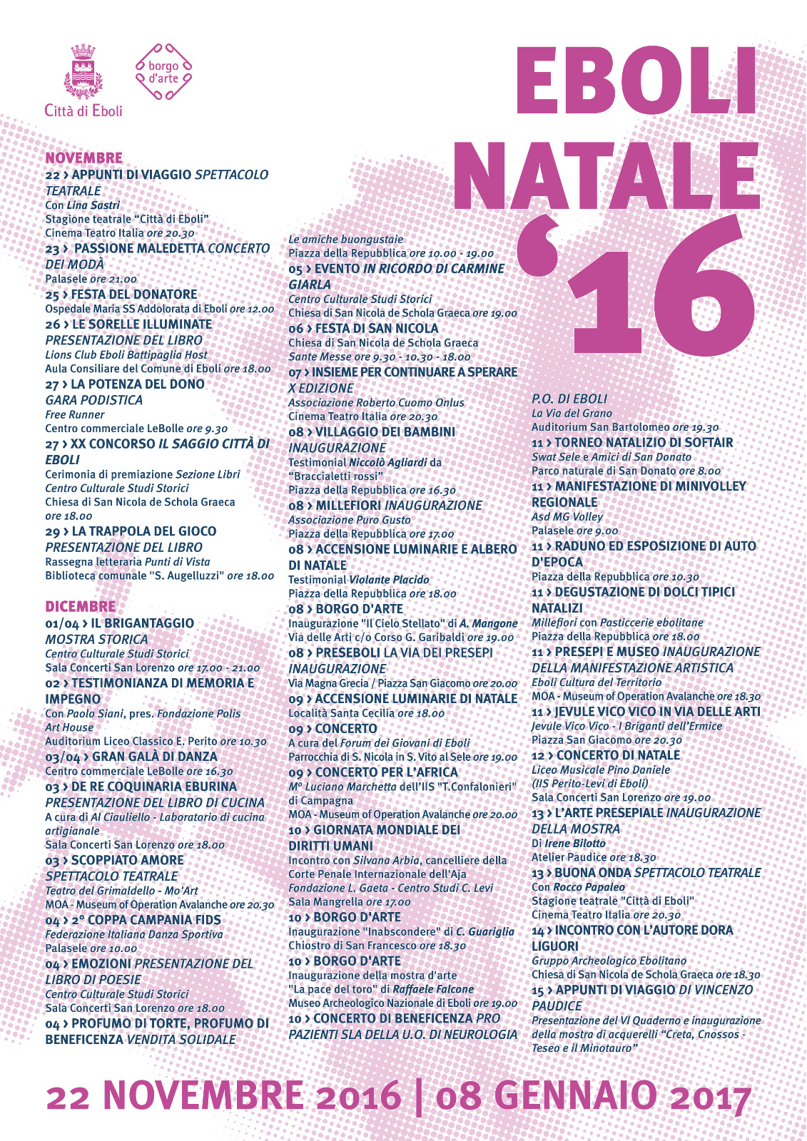 Eboli Natale 2016-programma