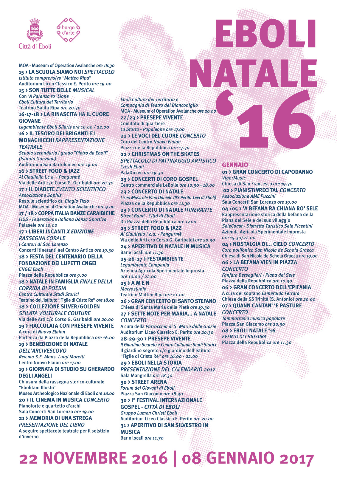 Eboli Natale 2016-programma