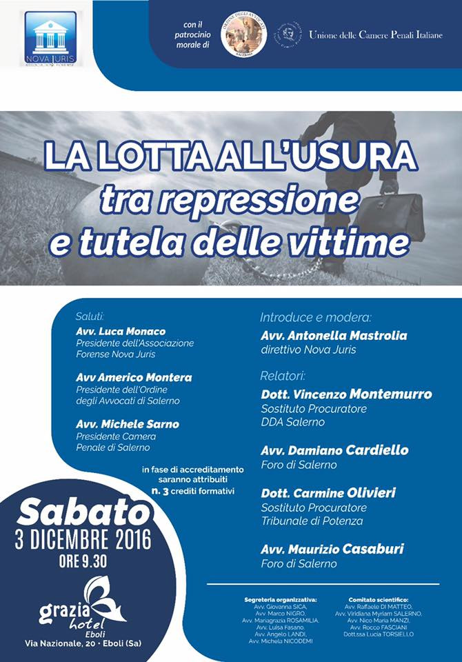 Convegno Eboli-Lotta all'Usura