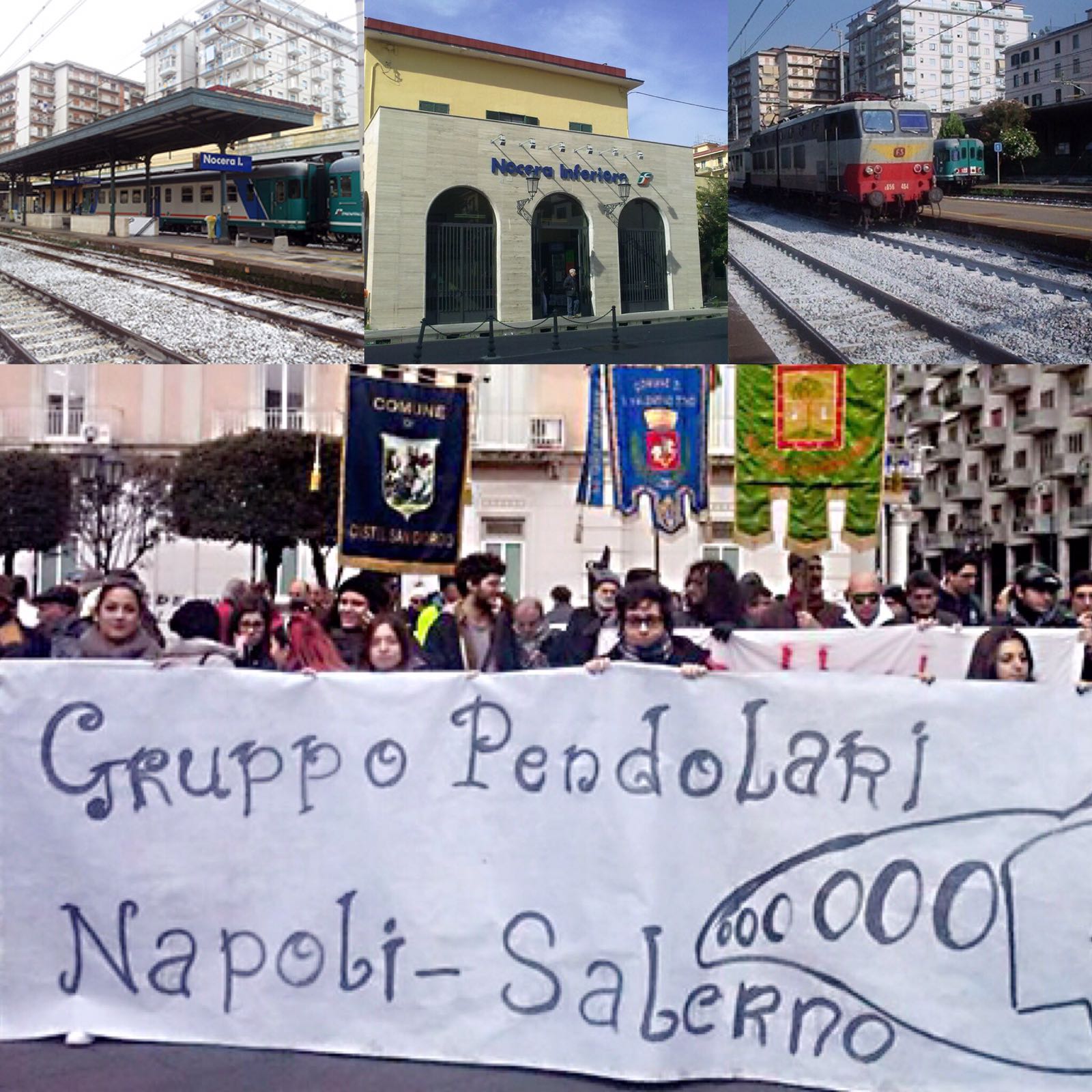 pendolari Napoli-Salerno-protesta