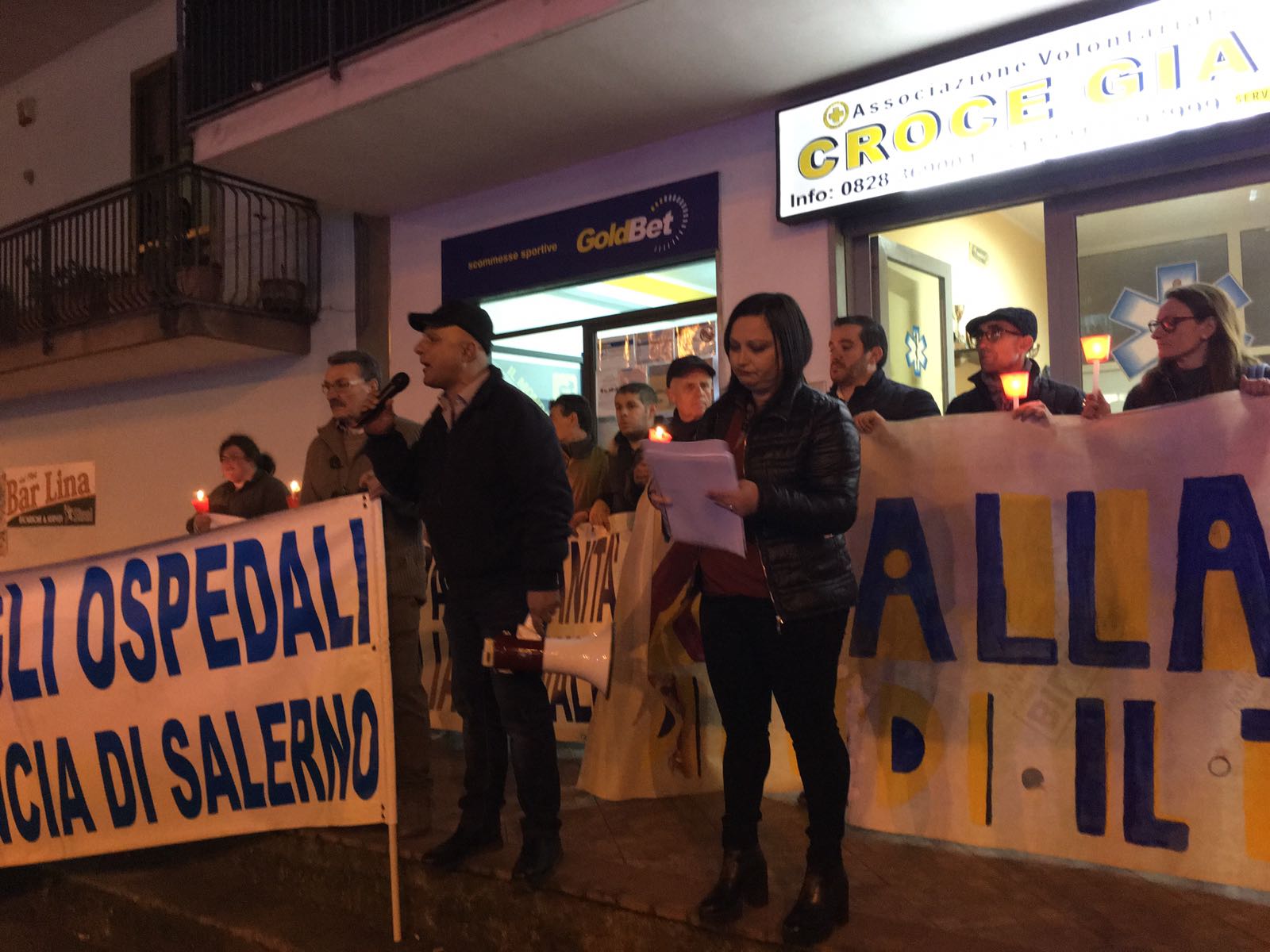 Eboli-Fiaccolata per la Sanità -Scotillo-Adelizzi