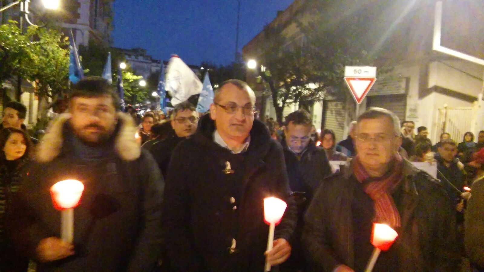 Eboli-Fiaccolata per la Sanità -Cariello