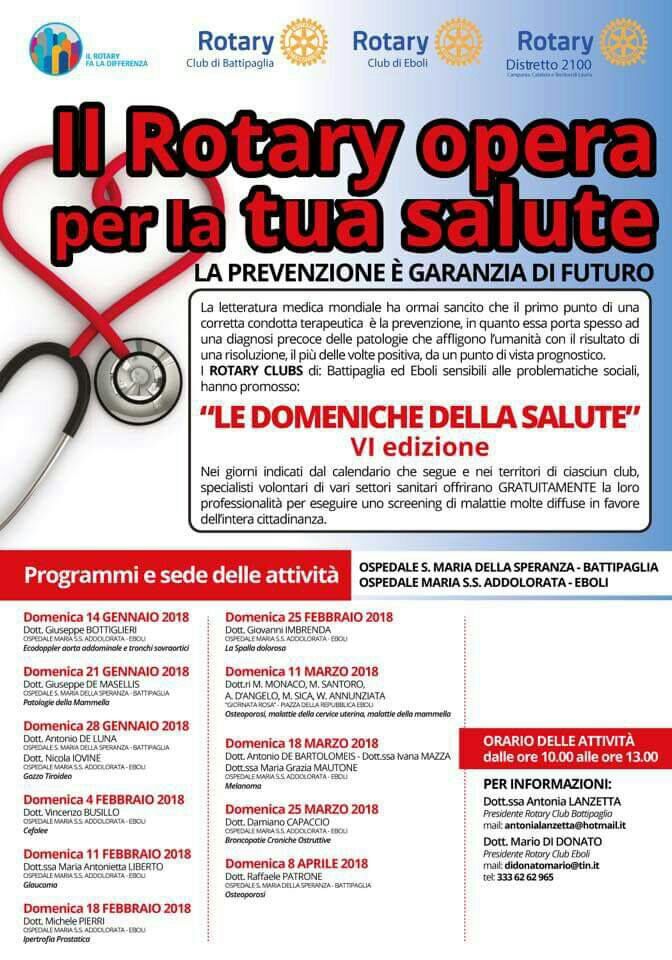 Le Doneniche della Salute-Rotary-Eboli-Battipaglia