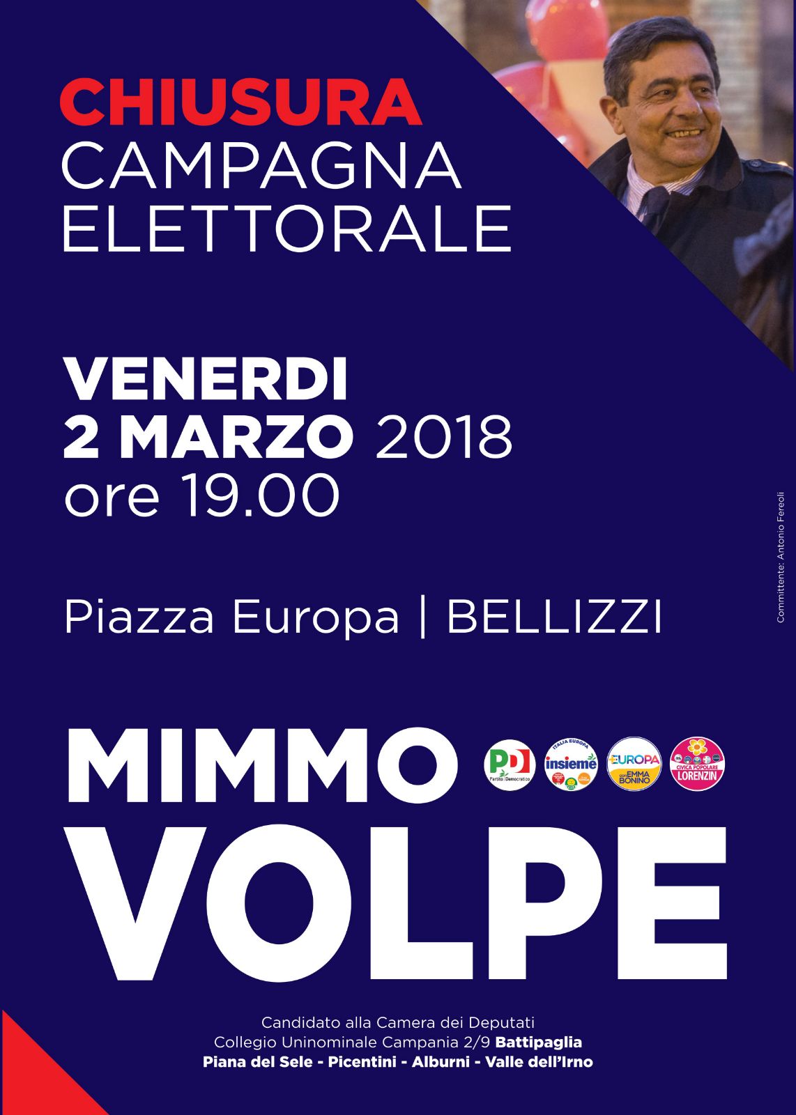 mimmo Volpe-chiusura campagna elettorale Bellizzi