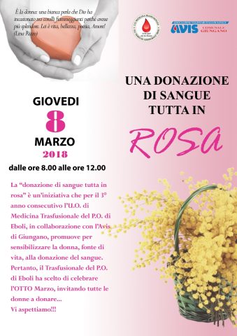 donazione sangue in rosa-PO Eboli