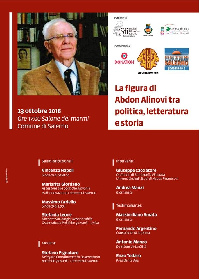 Salerno-omaggio ad Abdon Alinovi