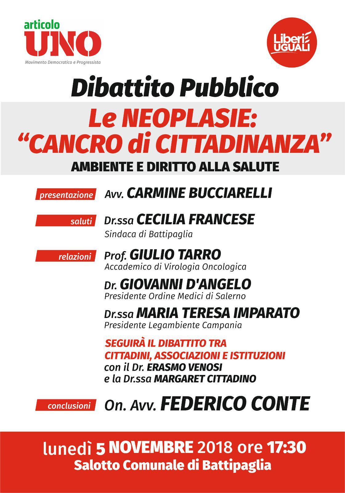 neoplasie cancro di cittadinanza