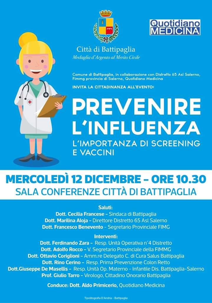 Battipaglia-prevenire l'influenza