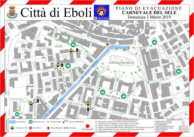 Dispositivo del traffico per Carnevale del Sele 2019