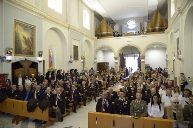 Inaugurazione monumento al Bersagliere Eboli santa messa