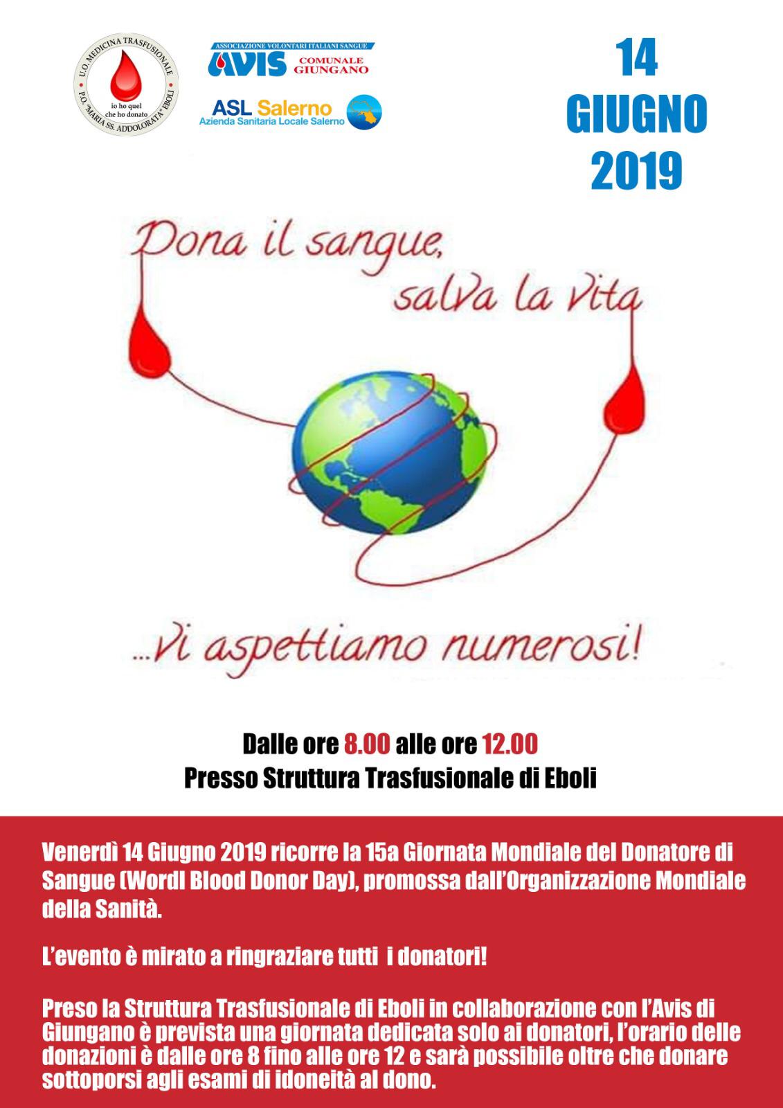 15 Giornata donazione sangue Eboli