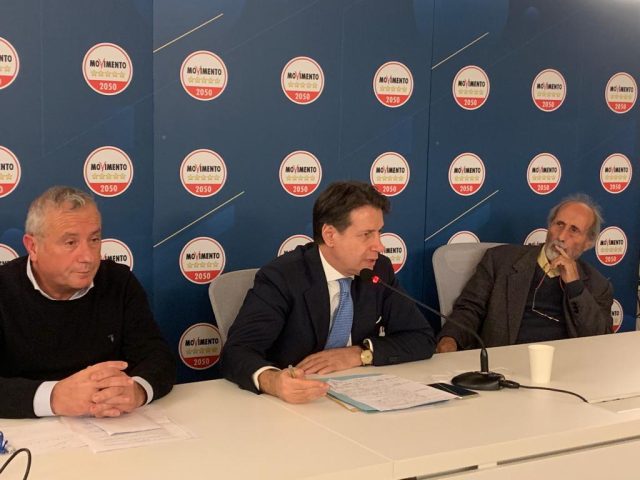 Dario Vassallo con Giuseppe Conte