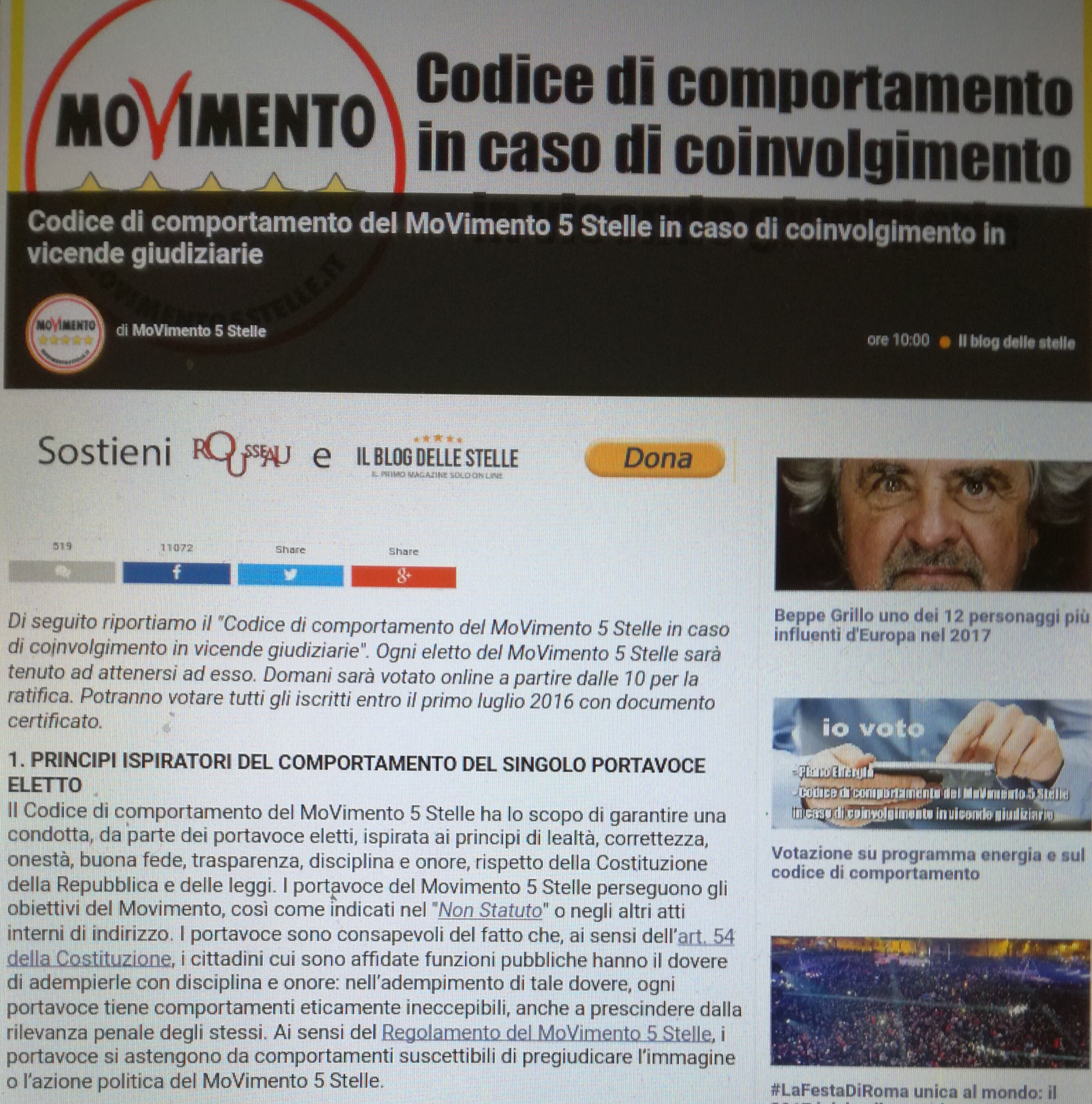 Codice comportamento m5s-1