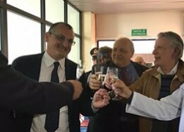 Sindaco Cariello-Minervini-Giordano-inaugurazione ambulatorio pediatrico Eboli