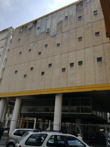 Ospedale Ruggi Salerno padiglione transennato