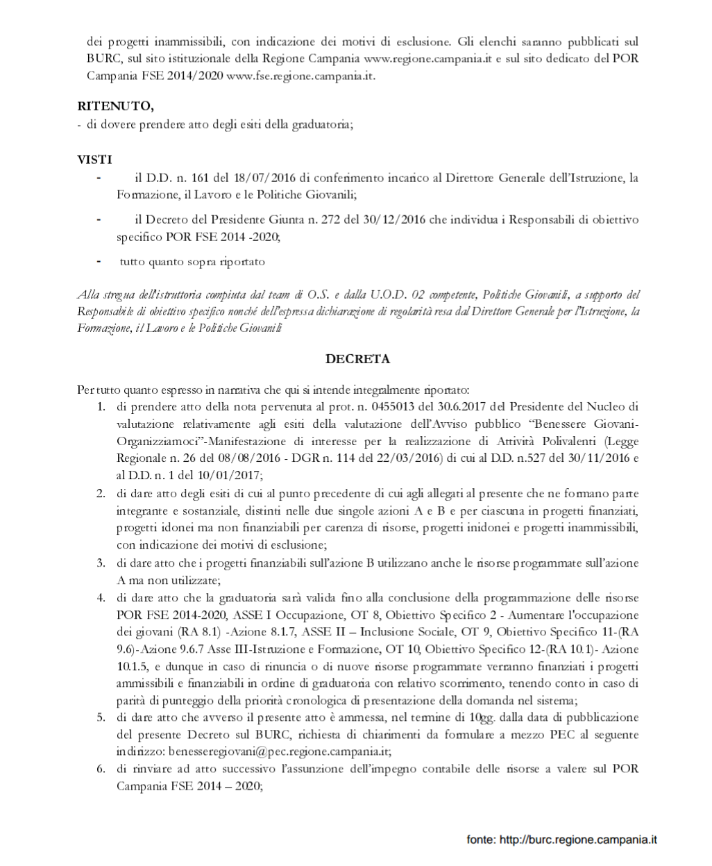 Decreto regione3