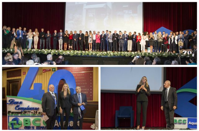40 anni BCC Aquara-Dipendenti-Scorziello-Anna Falchi-Marino-De Luca