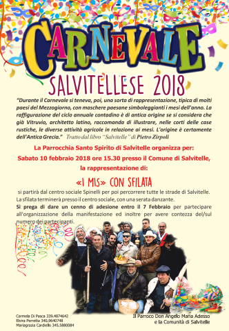 Carnevale salvitellese 2018