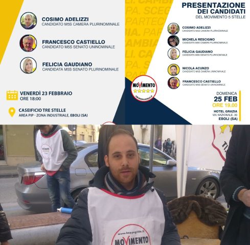 Cosimo Adelizzi-appuntamenti elettorali-M5S