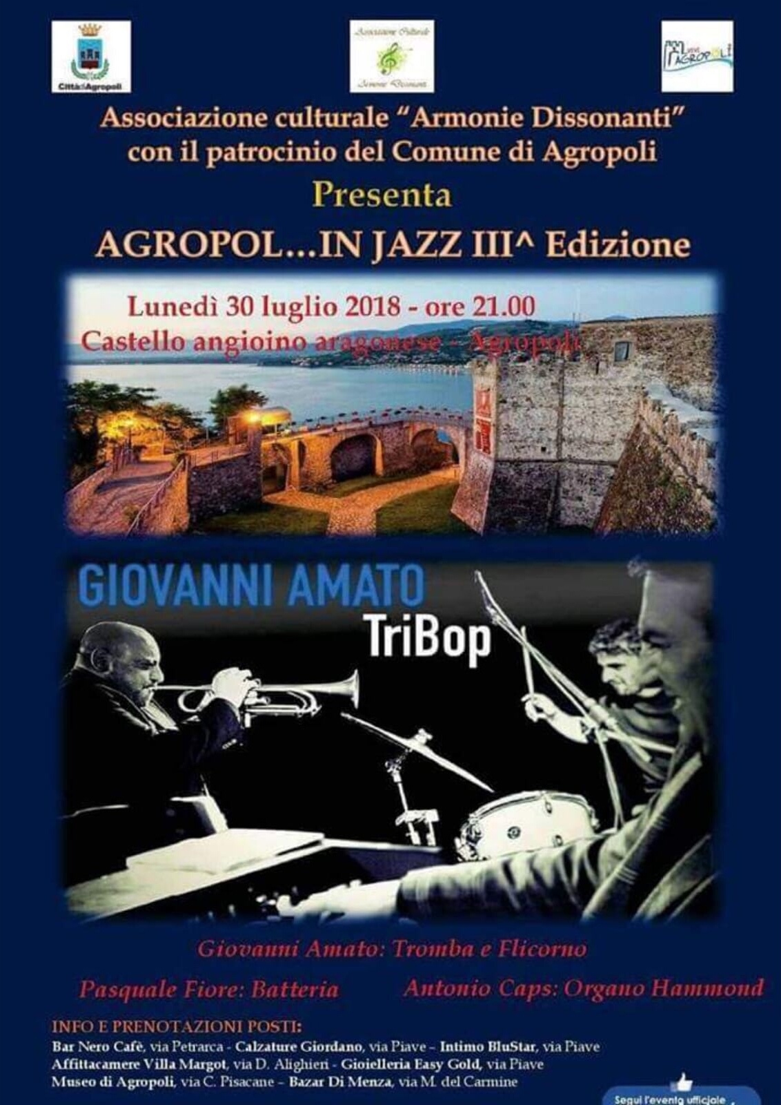 “AGROPOL…IN JAZZ”-Giovanni Amato Trio in Concerto