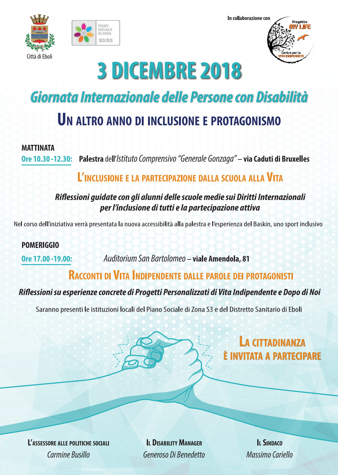 Giornata Internazionale delle persone con disabilità-Eboli