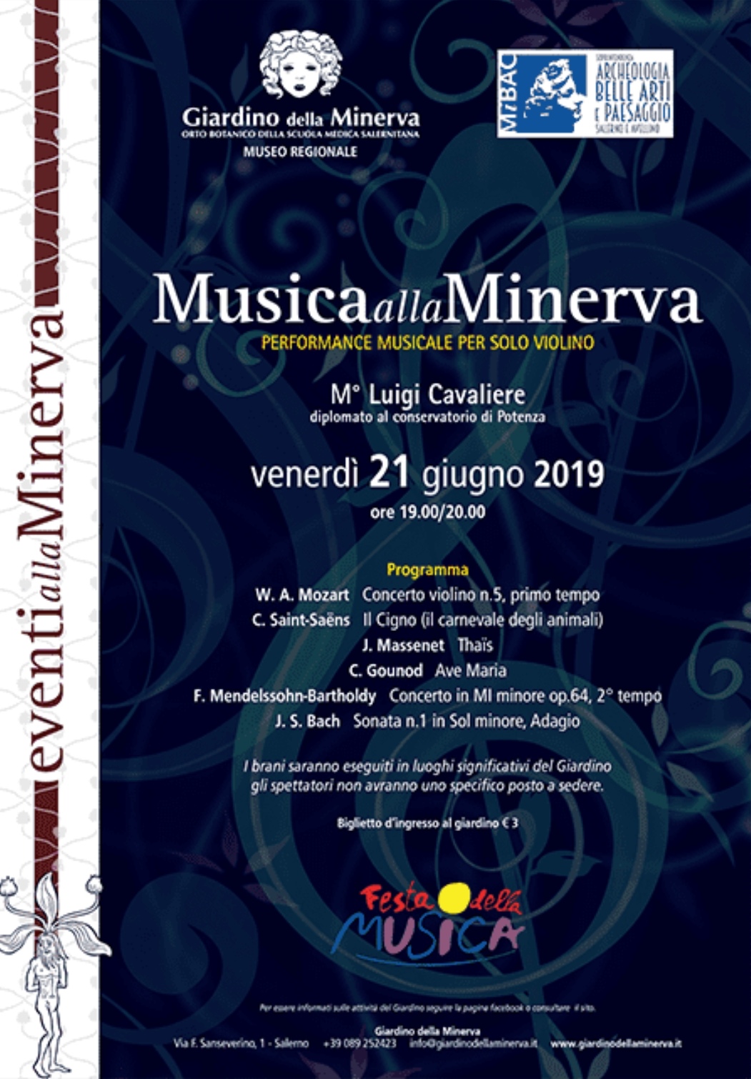 Luigi Cavaliere-Giardino della Minerva-Festa della Musica 2019