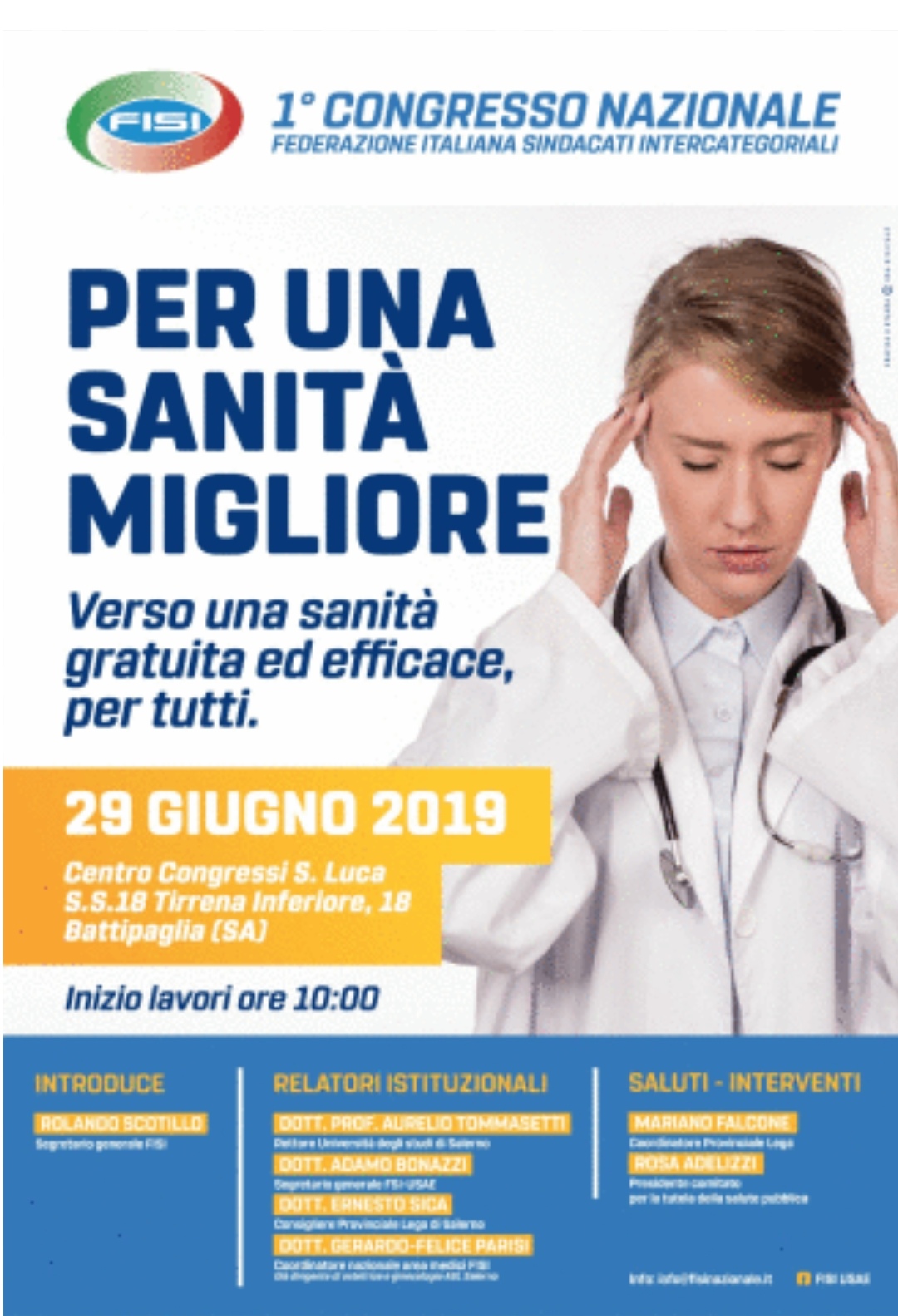 Battipaglia - 1 Congresso nazionale FISI Sanità