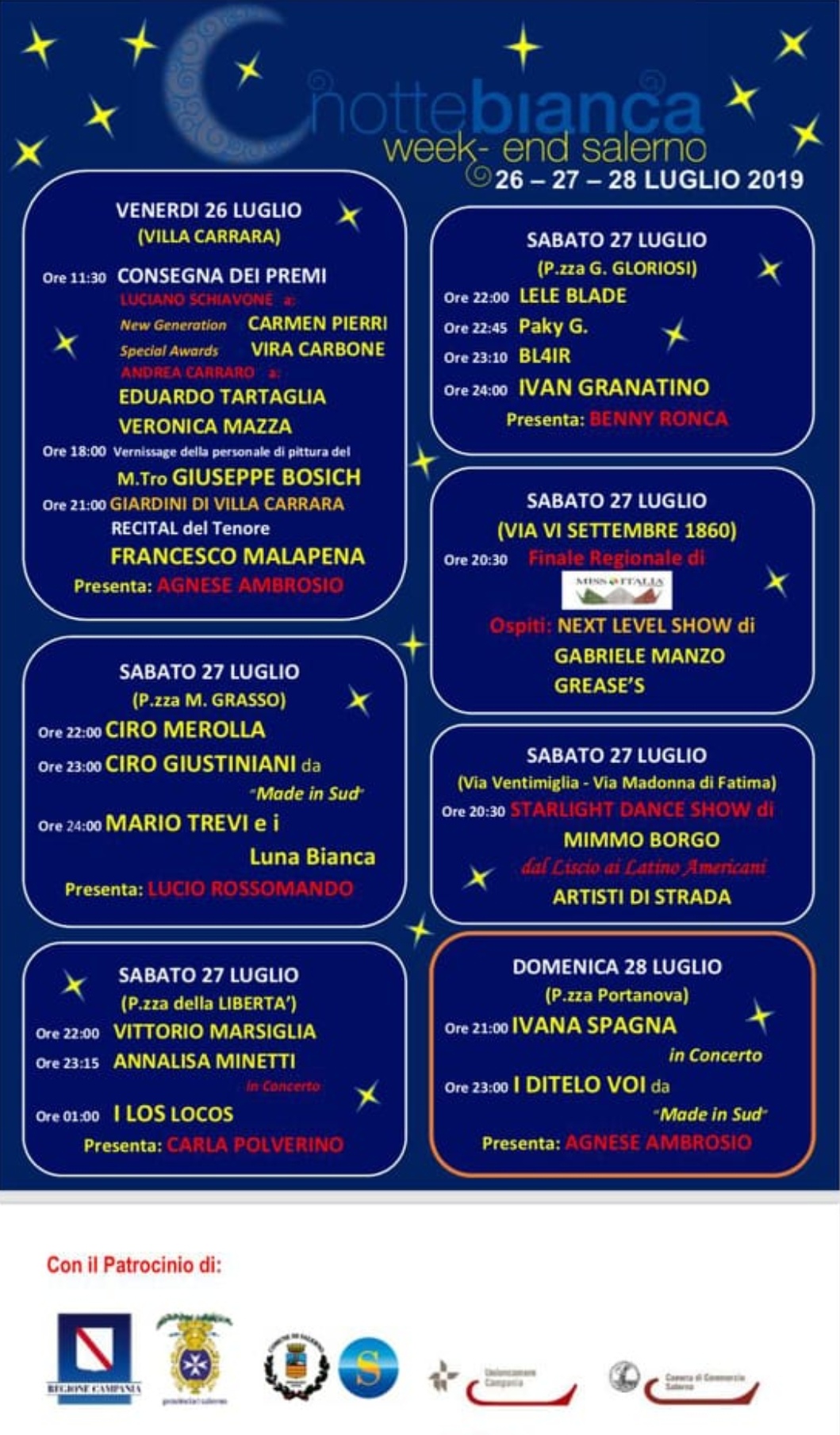 Notte bianca 2019 Salerno